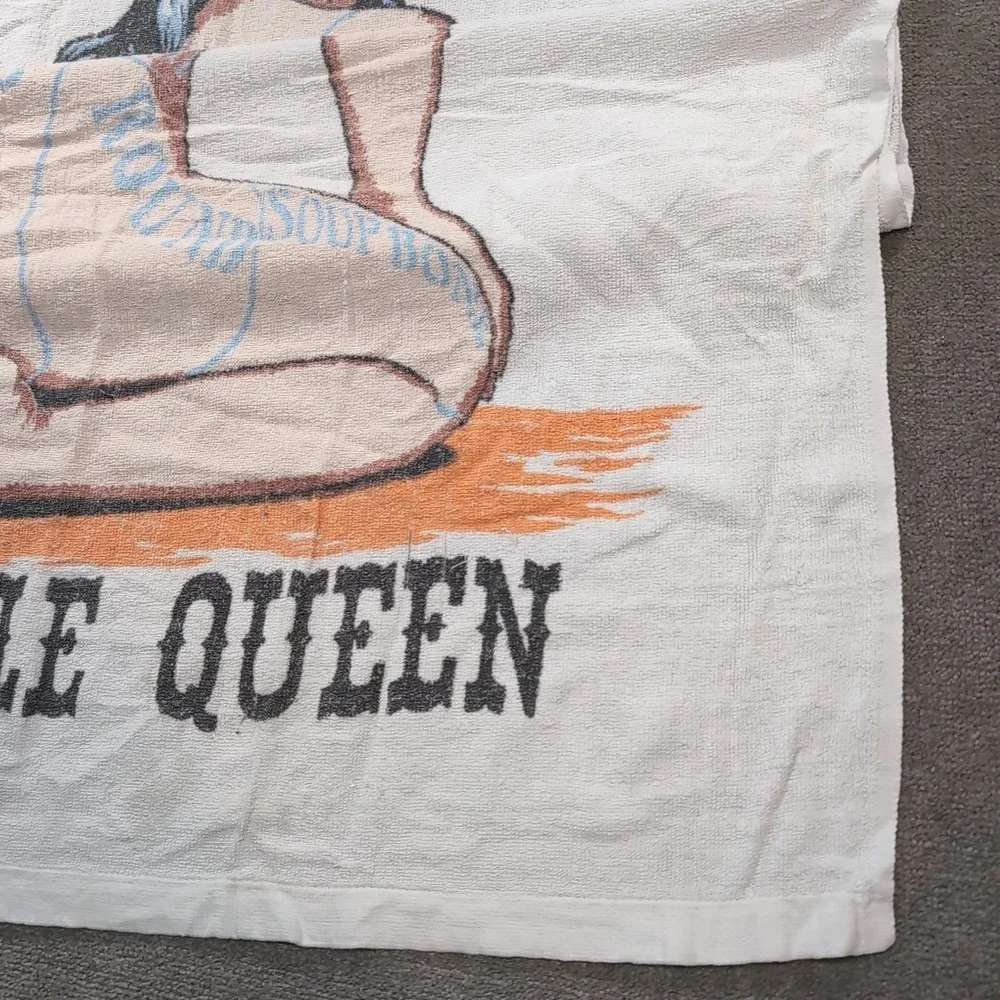 1970's Sherry Break Dull Beef Habit‎ Florida Cattle Queen Man Cave Beach Towel
